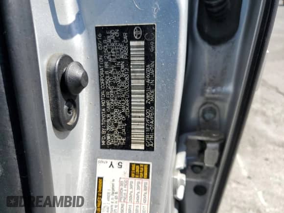 2016 Toyota Prius Three z VIN JTDKARFU7G3028312, wystawiony jako Copart lot #81596605 z przebiegiem 334 207 mil mil oraz Szkoda całkowita • Salvage title. Historia ofert i sprzedaży dostępna na DreamBid. Obrazek 12.