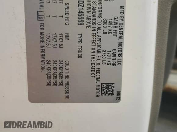 2013 GMC Sierra 1500 Work Truck z VIN 1GTN1TEA3DZ145668, wystawiony jako Copart lot #69819865 z przebiegiem 242 805 mil mil oraz Szkoda całkowita • Salvage title. Historia ofert i sprzedaży dostępna na DreamBid. Obrazek 12.