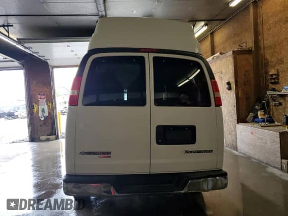 2009 Chevrolet Express Passenger с VIN 1GAHG39K491108724, выставлен на аукционе Copart как лот 57141425 с пробегом Не указан миль и Списание • Salvage title. История ставок и продаж доступна на DreamBid. Изображение 6.
