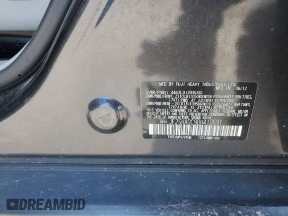 2013 Subaru Forester X Premium z VIN JF2SHADC9DH410591, wystawiony jako Copart lot #80875475 z przebiegiem 57 512 mil mil oraz Szkoda całkowita • Salvage title. Historia ofert i sprzedaży dostępna na DreamBid. Obrazek 12.