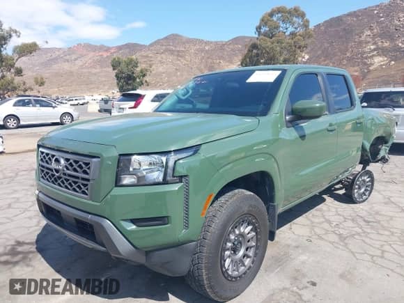 2022 Nissan Frontier SV with VIN 1N6ED1EK7NN628557, listed as a IAAI auction lot 43292655 with 41,244 mi miles and . Bid and sale history available at DreamBid. Image 2.