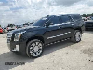 2016 Cadillac Escalade Platinum with VIN 1GYS4DKJ5GR310994, listed as a Copart auction lot 84371145 with 124,287 mi miles and Clean title. Bid and sale history available at DreamBid. Image 1.