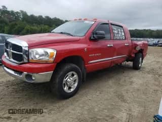 2006 Dodge 2500 SLT with VIN 3D7KS29C36G189720, listed as a Copart auction lot 81105395 with 349,210 mi miles and Salvage title. Bid and sale history available at DreamBid. Image 1.