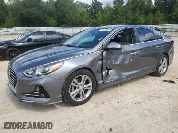2018 Hyundai Sonata SEL with VIN 5NPE34AF5JH660109, listed as a Copart auction lot 85190195 with 104,120 mi miles and Salvage title. Bid and sale history available at DreamBid. Image 1.