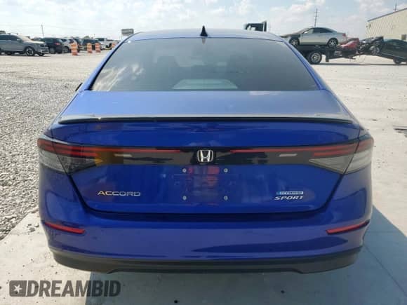 2024 Honda Accord Sport with VIN 1HGCY2F57RA049113, listed as a Copart auction lot 81128885 with 34,079 mi miles and Salvage title. Bid and sale history available at DreamBid. Image 6.