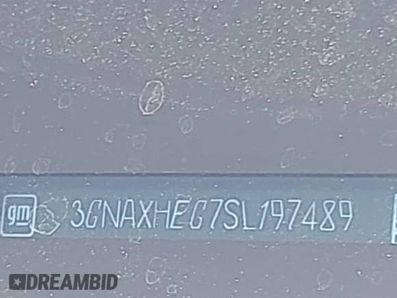 2025 Chevrolet Equinox FWD LT with VIN 3GNAXHEG7SL197489, listed as a IAAI auction lot 42921722 with 10,174 mi miles and . Bid and sale history available at DreamBid. Image 18.