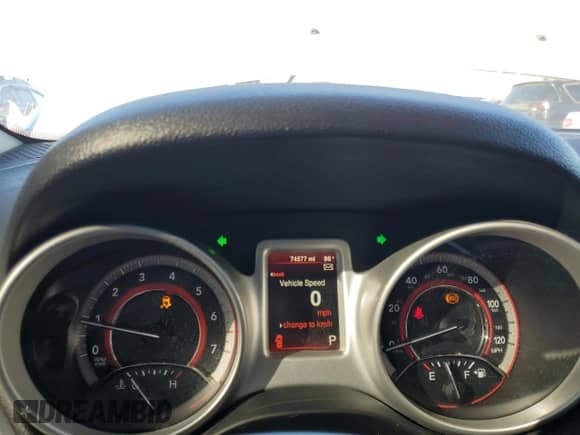 2016 Dodge Journey SXT with VIN 3C4PDCBG5GT245596, listed as a Copart auction lot 85159185 with 74,577 mi miles and Salvage title. Bid and sale history available at DreamBid. Image 9.