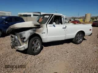1970 Chevrolet Silverado 1500 z VIN CS140S157925, wystawiony jako Copart lot #77827844 z przebiegiem 94 698 mil mil oraz Szkoda całkowita • Salvage title. Historia ofert i sprzedaży dostępna na DreamBid. Obrazek 1.