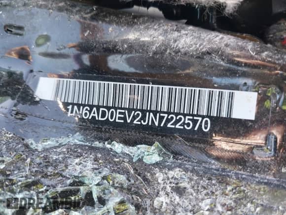 2018 Nissan Frontier SV z VIN 1N6AD0EV2JN722570, wystawiony jako IAAI lot #42006574 z przebiegiem Nie podano mil oraz . Historia ofert i sprzedaży dostępna na DreamBid. Obrazek 9.