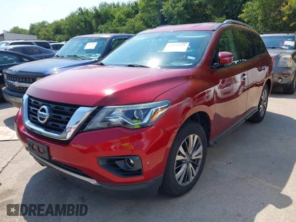 2018 Nissan Pathfinder SV z VIN 5N1DR2MM8JC651856, wystawiony jako IAAI lot #42935511 z przebiegiem 113 042 mil mil oraz . Historia ofert i sprzedaży dostępna na DreamBid. Obrazek 2.