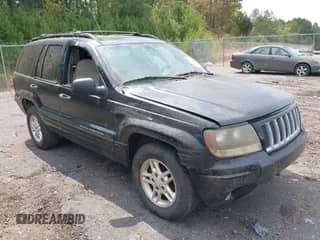 2004 Jeep Grand Cherokee Laredo with VIN 1J4GX48S24C394168, listed as a IAAI auction lot 43247440 with 262,286 mi miles and . Bid and sale history available at DreamBid. Image 1.