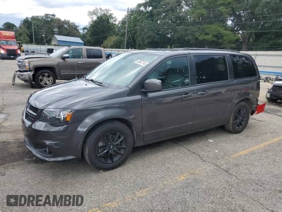 2019 Dodge Grand Caravan GT with VIN 2C4RDGEG2KR736389, listed as a Copart auction lot 68547745 with 122,379 mi miles and Salvage title. Bid and sale history available at DreamBid. Image 1.