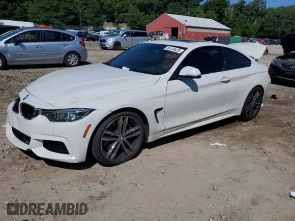 2018 BMW 4 Series 440i z VIN WBA4W7C55JAB93371, wystawiony jako Copart lot #66439425 z przebiegiem 69 570 mil mil oraz Szkoda całkowita • Salvage title. Historia ofert i sprzedaży dostępna na DreamBid. Obrazek 1.