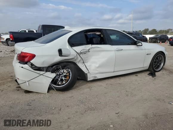 2012 BMW 5 Series 535i with VIN WBAFR7C52CC808544, listed as a Copart auction lot 82619155 with 129,285 mi miles and Salvage title. Bid and sale history available at DreamBid. Image 3.