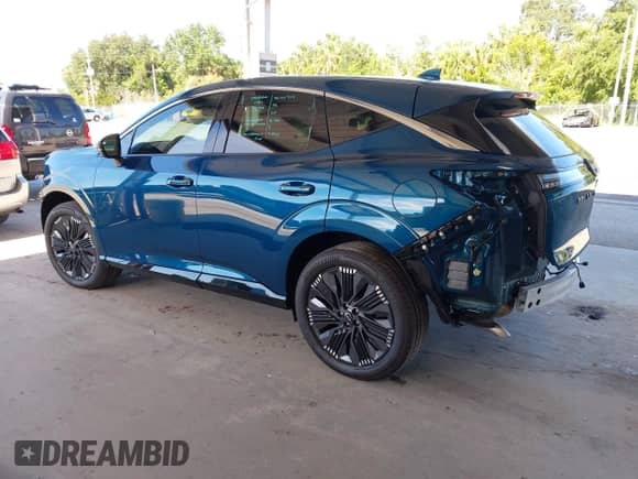2025 Nissan Murano Platinum with VIN 5N1AZ3DT2SC112599, listed as a IAAI auction lot 42931843 with 3,340 mi miles and . Bid and sale history available at DreamBid. Image 3.