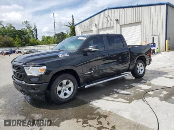 2021 Ram 1500 Lone Star with VIN 1C6SRFFT3MN771152, listed as a Copart auction lot 53477675 with 79,138 mi miles and Salvage title. Bid and sale history available at DreamBid. Image 1.