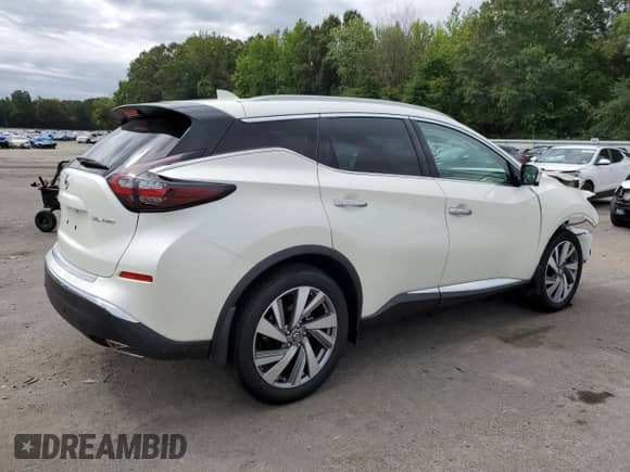 2021 Nissan Murano SL z VIN 5N1AZ2CS2MC129375, wystawiony jako Copart lot #69398345 z przebiegiem 26 928 mil mil oraz Szkoda całkowita • Salvage title. Historia ofert i sprzedaży dostępna na DreamBid. Obrazek 3.