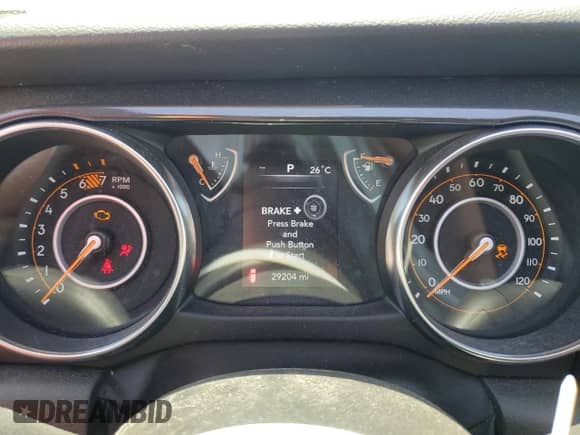 2022 Jeep Wrangler Unlimited Willys with VIN 1C4HJXDN2NW273623, listed as a Copart auction lot 58069475 with 29,204 mi miles and Salvage title. Bid and sale history available at DreamBid. Image 9.