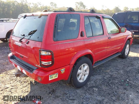 2001 Nissan Pathfinder SE with VIN JN8DR09Y11W586145, listed as a IAAI auction lot 43132616 with 121,528 mi miles and . Bid and sale history available at DreamBid. Image 4.