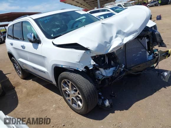 2020 Jeep Grand Cherokee Limited X with VIN 1C4RJFBG5LC388055, listed as a IAAI auction lot 42120852 with 12,300 mi miles and . Bid and sale history available at DreamBid. Image 1.