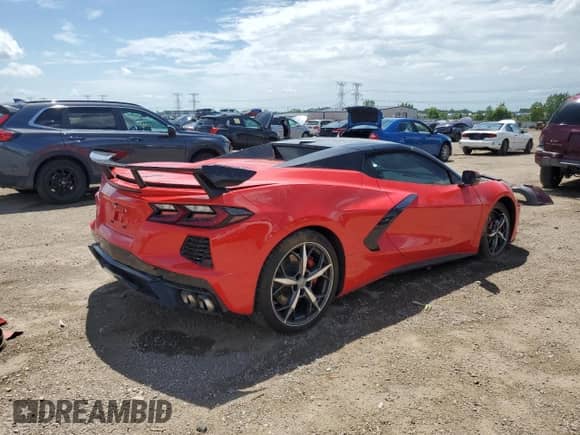 2020 Chevrolet Corvette 3LT with VIN 1G1Y83D46L5119035, listed as a Copart auction lot 62114785 with 5,964 mi miles and Salvage title. Bid and sale history available at DreamBid. Image 3.
