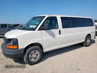 2009 Chevrolet Express Passenger with VIN 1GAHG39K591113432, listed as a Copart auction lot 71680385 with 89,369 mi miles and Clean title. Bid and sale history available at DreamBid. Image 1.