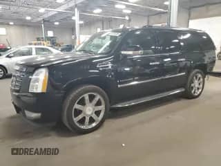 2009 Cadillac Escalade ESV with VIN 1GYFK262X9R266444, listed as a Copart auction lot 81710225 with 180,416 mi miles and Salvage title. Bid and sale history available at DreamBid. Image 1.