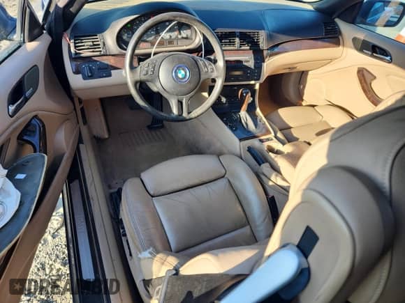 2005 BMW 3 Series 325Ci with VIN WBABW33425PL37806, listed as a Copart auction lot 80119305 with 135,690 mi miles and Salvage title. Bid and sale history available at DreamBid. Image 8.