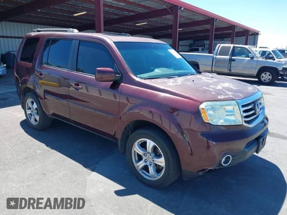 2014 Honda Pilot EX-L with VIN 5FNYF3H5XEB009008, listed as a IAAI auction lot 43024881 with 119,646 mi miles and . Bid and sale history available at DreamBid. Image 1.