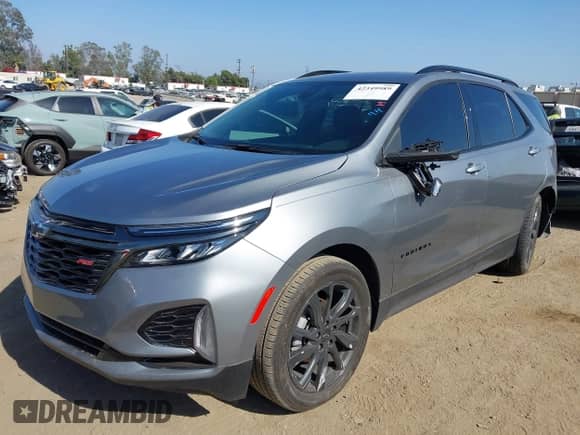 2023 Chevrolet Equinox RS with VIN 3GNAXMEG9PS187746, listed as a IAAI auction lot 42349989 with 22,264 mi miles and . Bid and sale history available at DreamBid. Image 2.