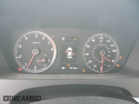 2015 Hyundai Sonata Sport z VIN 5NPE34AB5FH177191, wystawiony jako Copart lot #78113914 z przebiegiem 74 118 mil mil oraz Szkoda całkowita • Salvage title. Historia ofert i sprzedaży dostępna na DreamBid. Obrazek 9.