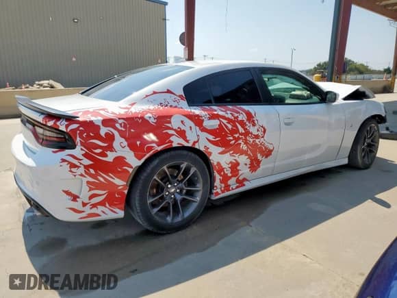 2021 Dodge Charger Scat Pack with VIN 2C3CDXGJXMH675370, listed as a Copart auction lot 80613485 with 50,188 mi miles and Clean title. Bid and sale history available at DreamBid. Image 3.