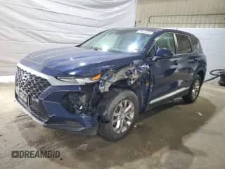 2019 Hyundai Santa Fe SE z VIN 5NMS2CAD4KH118982, wystawiony jako Copart lot #59805895 z przebiegiem 85 511 mil mil oraz Szkoda całkowita • Salvage title. Historia ofert i sprzedaży dostępna na DreamBid. Obrazek 1.