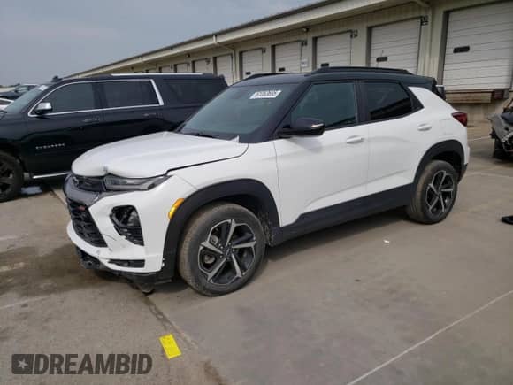 2022 Chevrolet TrailBlazer RS with VIN KL79MUSL8NB076424, listed as a Copart auction lot 61053695 with 45,803 mi miles and Salvage title. Bid and sale history available at DreamBid. Image 1.