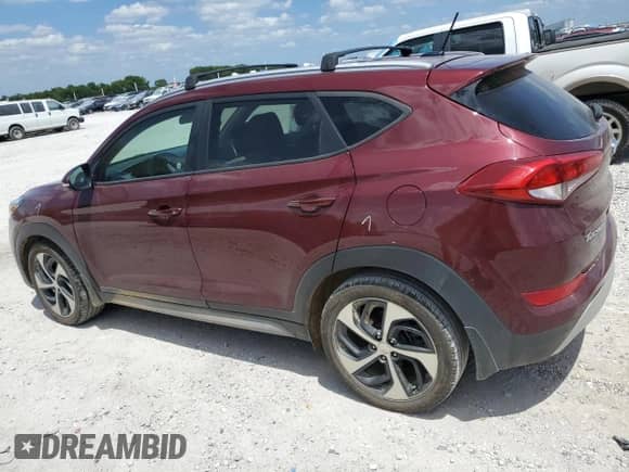2017 Hyundai Tucson Eco z VIN KM8J33A23HU527219, wystawiony jako Copart lot #65699525 z przebiegiem 48 968 mil mil oraz Czysty tytuł • Clean title. Historia ofert i sprzedaży dostępna na DreamBid. Obrazek 2.