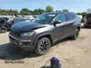2020 Jeep Compass Trailhawk with VIN 3C4NJDDBXLT163395, listed as a Copart auction lot 81366435 with 56,199 mi miles and Salvage title. Bid and sale history available at DreamBid. Image 1.