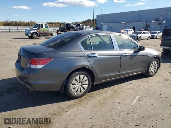 2010 Honda Accord LX with VIN 1HGCP2F37AA072901, listed as a Copart auction lot 87457725 with 262,367 mi miles and Clean title. Bid and sale history available at DreamBid. Image 3.
