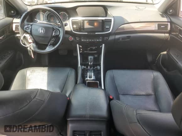 2017 Honda Accord EX-L with VIN 1HGCR3F05HA041517, listed as a Copart auction lot 61919975 with 155,280 mi miles and Salvage title. Bid and sale history available at DreamBid. Image 8.