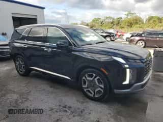 2024 Hyundai Palisade Limited z VIN KM8R54GE7RU681972, wystawiony jako Copart lot #86835595 z przebiegiem 45 573 mil mil oraz Czysty tytuł • Clean title. Historia ofert i sprzedaży dostępna na DreamBid. Obrazek 4.