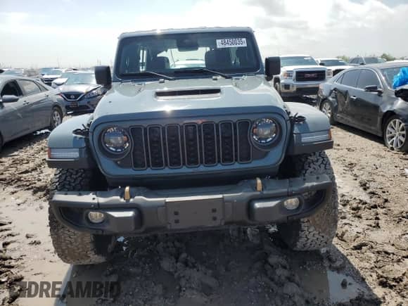 2024 Jeep Wrangler Rubicon 392 with VIN 1C4RJXSJ3RW218804, listed as a Copart auction lot 48450035 with 6,393 mi miles and Salvage title. Bid and sale history available at DreamBid. Image 5.