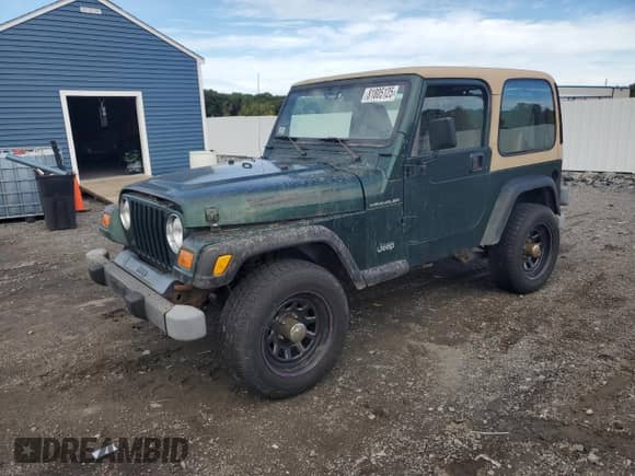2000 Jeep Wrangler SE with VIN 1J4FA29P8YP735101, listed as a Copart auction lot 81805125 with Not provided miles and Clean title. Bid and sale history available at DreamBid. Image 1.
