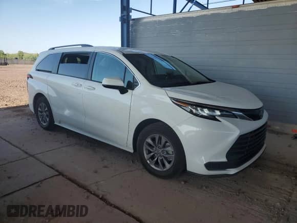 2023 Toyota Sienna LE with VIN 5TDKRKEC9PS151245, listed as a Copart auction lot 68880035 with 58,164 mi miles and Salvage title. Bid and sale history available at DreamBid. Image 4.