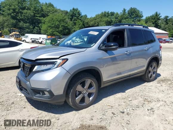 2021 Honda Passport Touring with VIN 5FNYF8H95MB029567, listed as a Copart auction lot 65695625 with 36,336 mi miles and Salvage title. Bid and sale history available at DreamBid. Image 1.