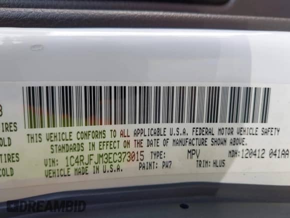 2014 Jeep Grand Cherokee Summit с VIN 1C4RJFJM3EC373015, выставлен на аукционе IAAI как лот 43321112 с пробегом 85 655 миль миль и . История ставок и продаж доступна на DreamBid. Изображение 9.