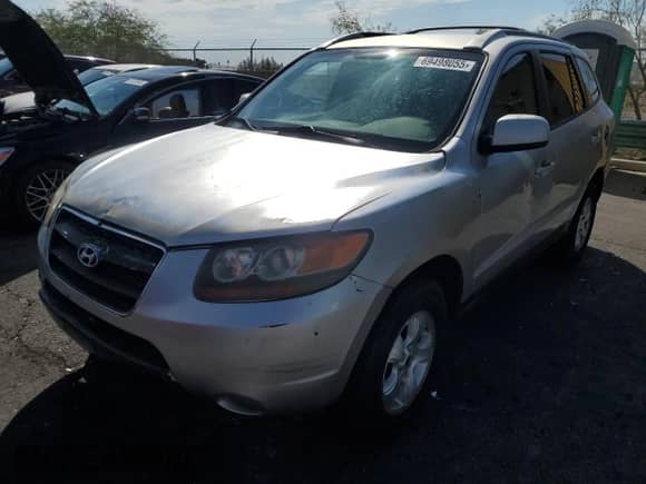 2007 Hyundai Santa Fe GLS with VIN KM8SG13D27U098293, listed as a Copart auction lot 69498055 with 158,802 mi miles and Clean title. Bid and sale history available at DreamBid. Image 1.