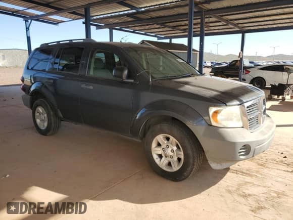 2007 Dodge Durango SXT with VIN 1D8HB38P07F568385, listed as a Copart auction lot 80686245 with 130,259 mi miles and Salvage title. Bid and sale history available at DreamBid. Image 4.