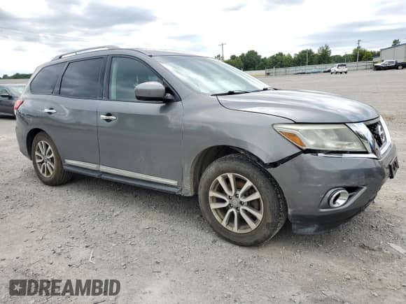 2015 Nissan Pathfinder Platinum with VIN 5N1AR2MM5FC607324, listed as a Copart auction lot 64228585 with 153,548 mi miles and Non repairable. Bid and sale history available at DreamBid. Image 4.