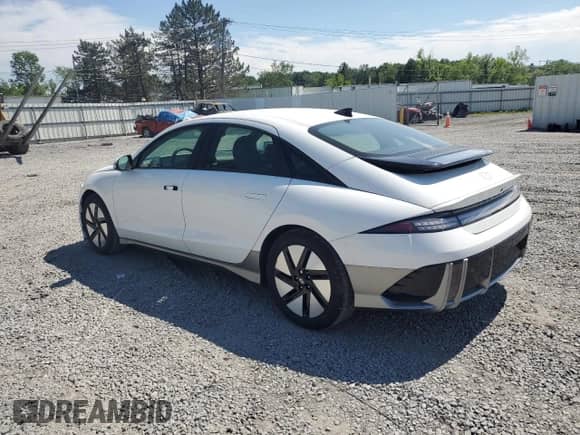 2024 Hyundai Ioniq 6 SE with VIN KMHM24AC0RA076316, listed as a Copart auction lot 59661825 with 7,474 mi miles and Salvage title. Bid and sale history available at DreamBid. Image 2.