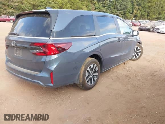 2025 Honda Odyssey EX-L с VIN 5FNRL6H68SB040700, выставлен на аукционе IAAI как лот 43160351 с пробегом 6 344 миль миль и . История ставок и продаж доступна на DreamBid. Изображение 4.