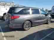 2024 Honda Odyssey EX-L with VIN 5FNRL6H64RB069069, listed as a Copart auction lot 87076955 with 15,204 mi miles and Salvage title. Bid and sale history available at DreamBid. Image 3.